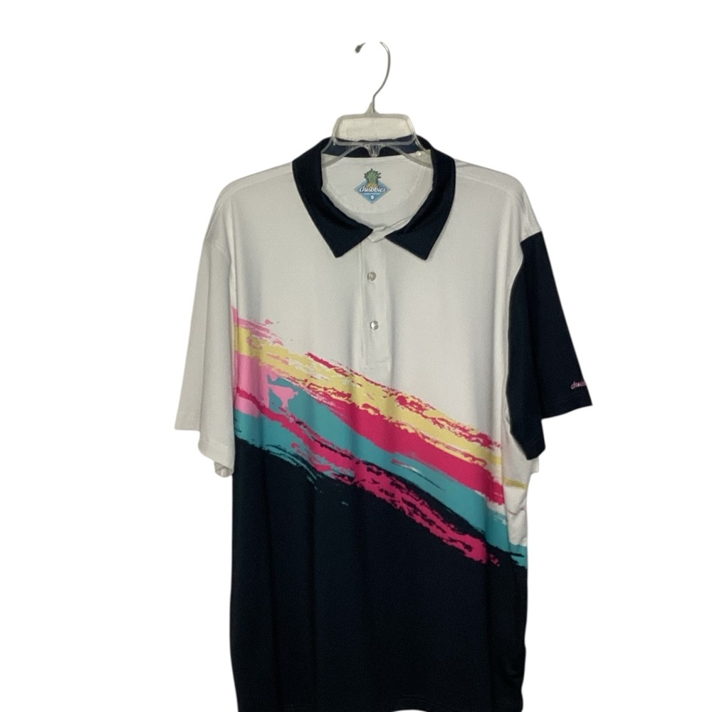 Chubbies Polo Shirt Men’s 2XL The Tennis Champ Performance Polo Golf